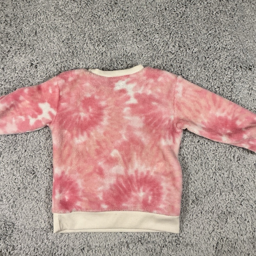 Disney Minnie Mouse Girls Pink Tie-Dye Sweatshirt with Sequins Size 2T - Picture 8 of 14